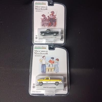 2 NEW NORMAN ROCKWELL DIE-CAST MODEL TRUCKS