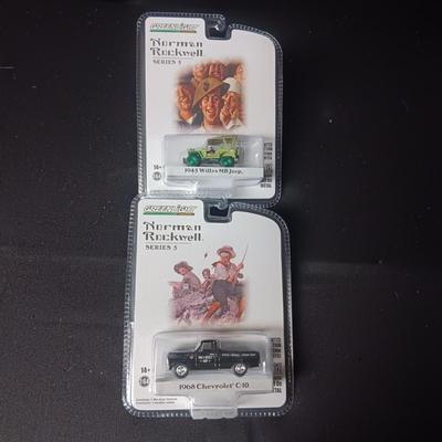 2 NEW NORMAN ROCKWELL'S DIE-CAST TRUCK AND WILLY'S JEEP