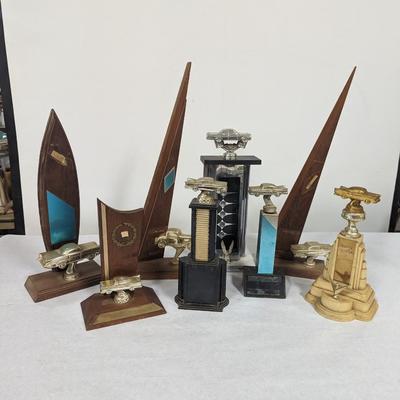 Vintage Early Century Automobile Drag Racing Trophies