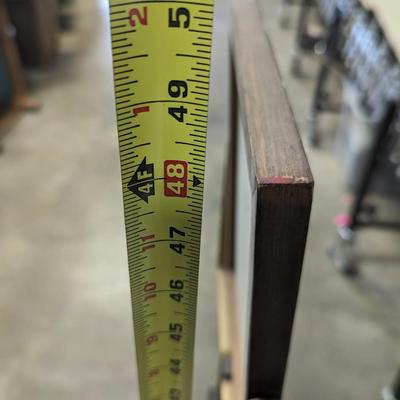Vintage Mirror On Wooden Stand
