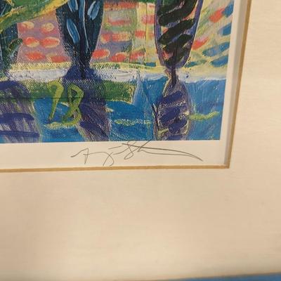 Framed Painting Signed & Number Guys Stevens