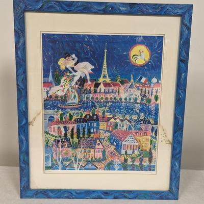 Framed Painting Signed & Number Guys Stevens