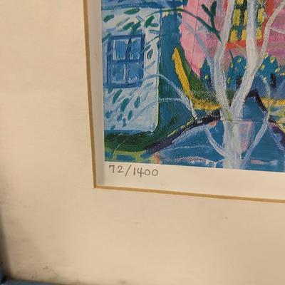 Framed Painting Signed & Number Guys Stevens