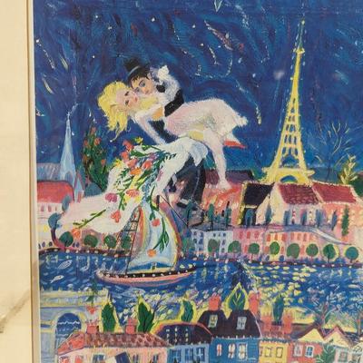 Framed Painting Signed & Number Guys Stevens