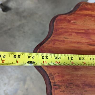 Wooden Pie Crust Design Tilt-Top Table