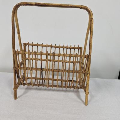 Bamboo Magazine Rack