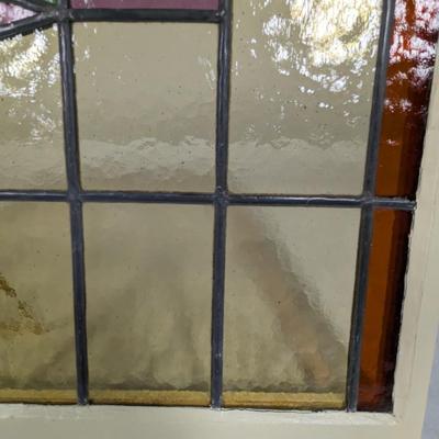 Vintage Stained Glass Window Pane
