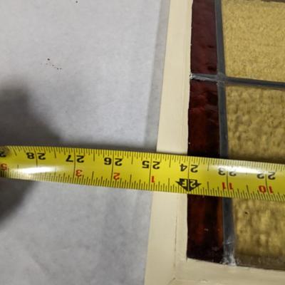 Vintage Stained Glass Window Pane