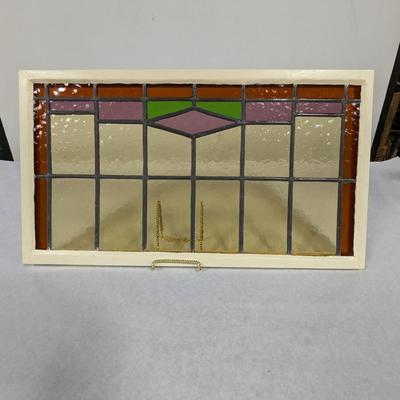 Vintage Stained Glass Window Pane