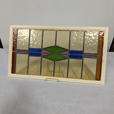 Vintage Stained Glass Window Pane