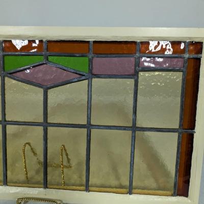 Vintage Stained Glass Window Pane