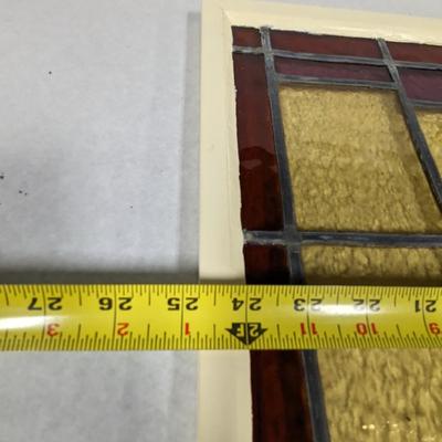 Vintage Stained Glass Window Pane
