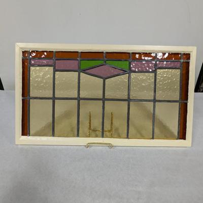 Vintage Stained Glass Window Pane
