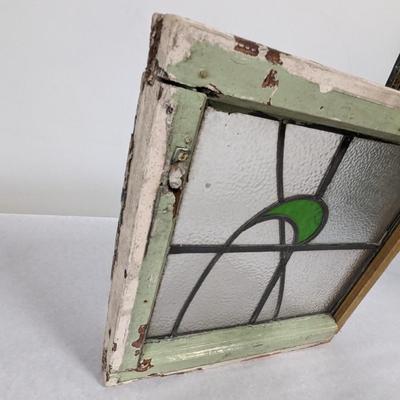 Vintage Stained Glass Window Pane