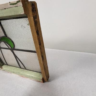 Vintage Stained Glass Window Pane