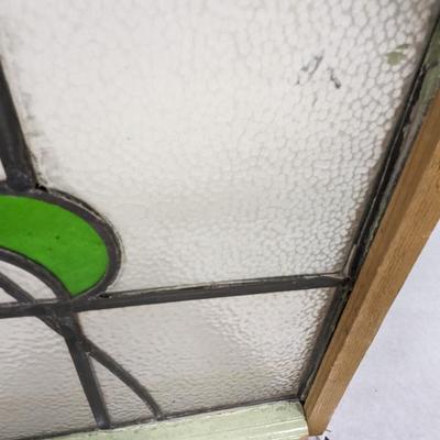 Vintage Stained Glass Window Pane