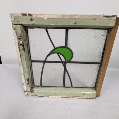 Vintage Stained Glass Window Pane