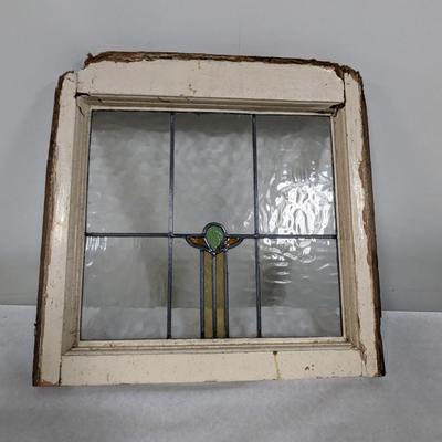 Vintage Stained Glass Window Pane