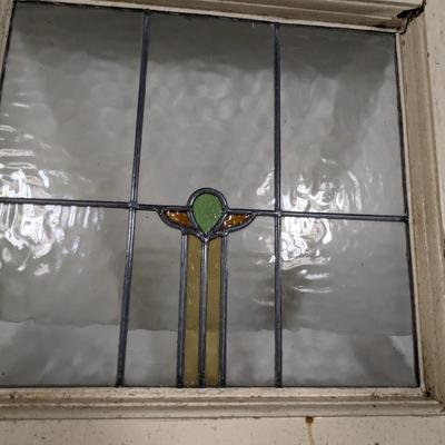 Vintage Stained Glass Window Pane