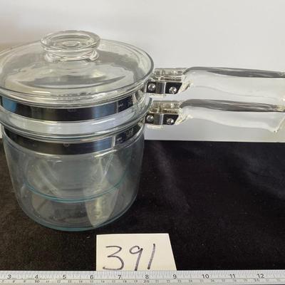 Vintage Pyrex Flameware Double Boiler