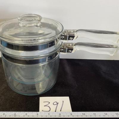 Vintage Pyrex Flameware Double Boiler