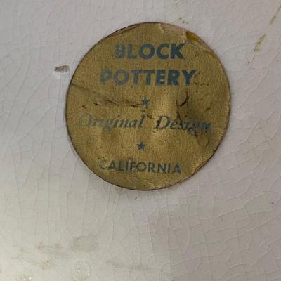 Vintage Block Pottery