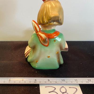 Vintage Gold Castle Girl with Book