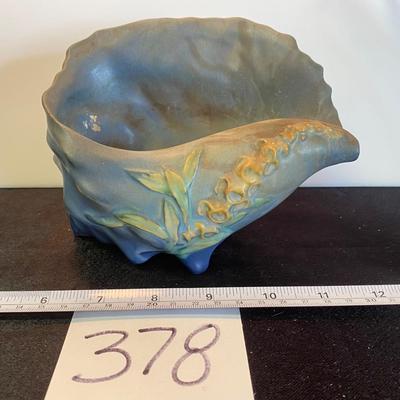 Vintage Roseville Fox Glove Conch Shell