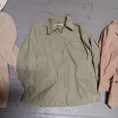 LADIES WORTHINGTON COAT W/HOOD (2X), 2 LONDON FOG JACKETS (L & XL)