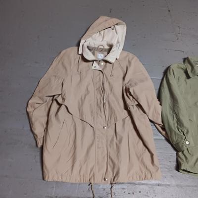 LADIES WORTHINGTON COAT W/HOOD (2X), 2 LONDON FOG JACKETS (L & XL)