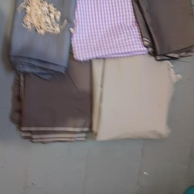 SEWING MATERIAL AND OLD BUTTONS