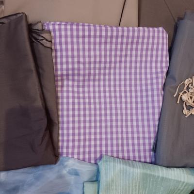 SEWING MATERIAL AND OLD BUTTONS
