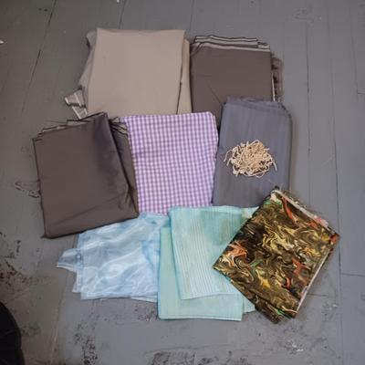 SEWING MATERIAL AND OLD BUTTONS