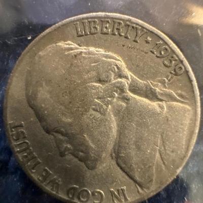 1939 JEFFERSON NICKEL XVF