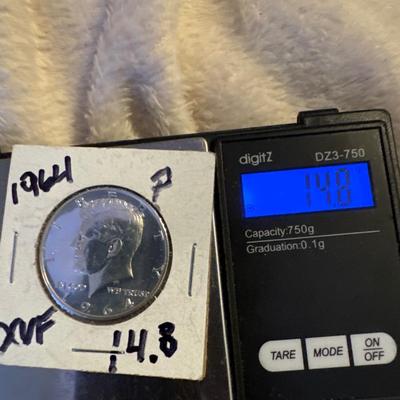 1964 P Kennedy .50c U S coins XVF