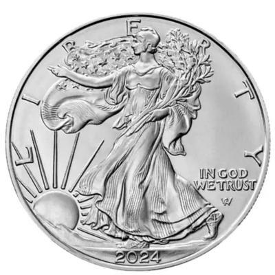 2024 1 oz American Silver Eagle Coin $1 (BU)