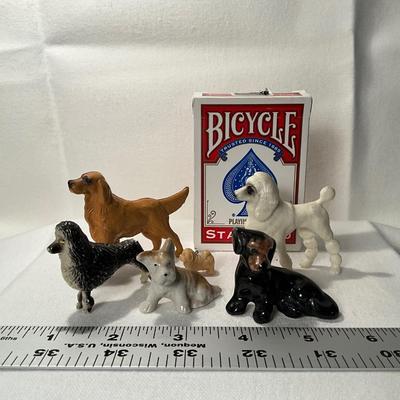 Lot of Multiple dogs, porcelain and plastic