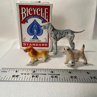 Lot of 3 metal dogs