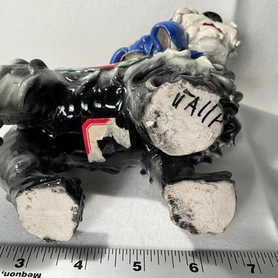 Adorable large Italian porcelain dog