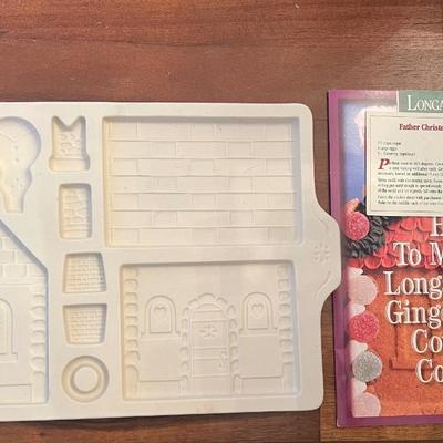1995 Longaberger Gingerbread Country Cottage Mold