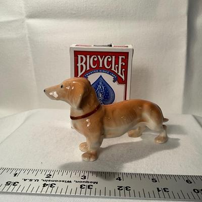 Porcelain Dachshund marked Occupied Japan