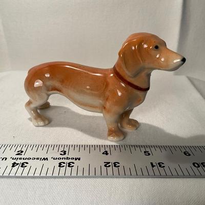 Porcelain Dachshund marked Occupied Japan