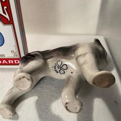 Porcelain dog stamped Japan