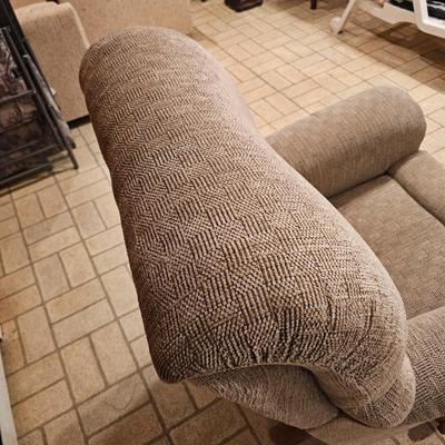 La-Z-Boy Tan Fabric Rocker/Recliner (BDF-JS)