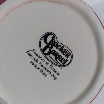 Holly Pattern Holiday Dishes and Cardinal Decor (B2-BBL)