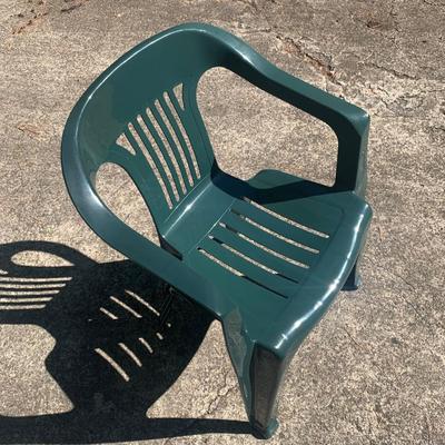 Adams Chaise Lounge & Cushion with Green Patio Chair (BDF-JS)
