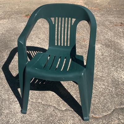 Adams Chaise Lounge & Cushion with Green Patio Chair (BDF-JS)