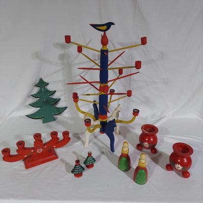Swedish Wooden Folk Style Decor (B2-BBL)