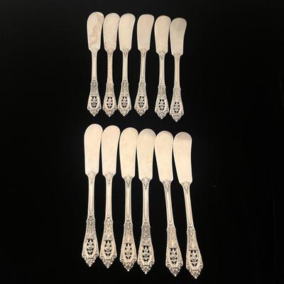 Wallace ‘Rose Point’ Sterling Flatware Set (B4-MG)