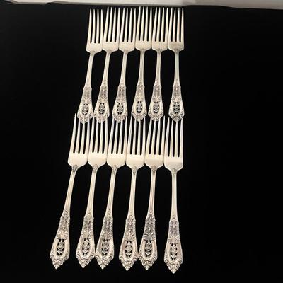 Wallace ‘Rose Point’ Sterling Flatware Set (B4-MG)